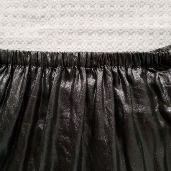 NWT Zara Metallic Gray Midi Skirt Size M - Picture 6 of 11